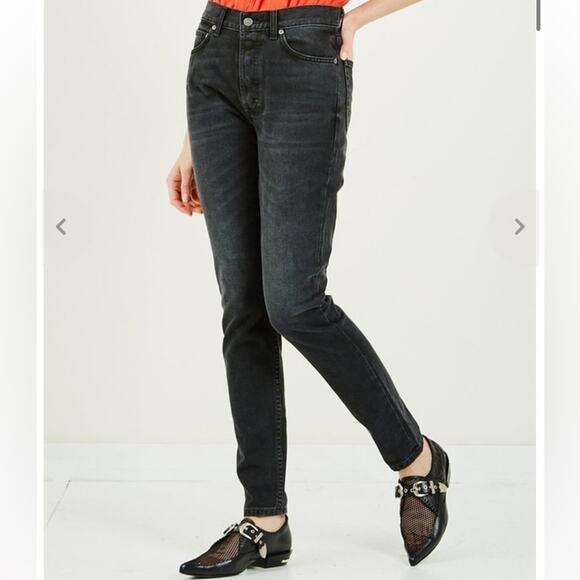Boyish The Billy High Rise Skinny Jeans in Hustler Black NWT 27 - Picture 2 of 14